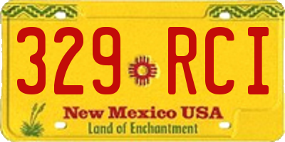NM license plate 329RCI
