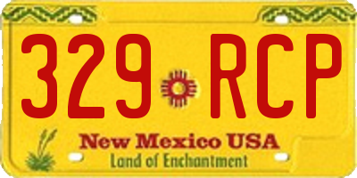 NM license plate 329RCP