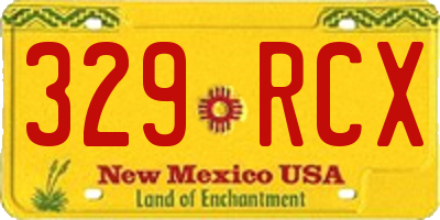 NM license plate 329RCX