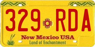 NM license plate 329RDA