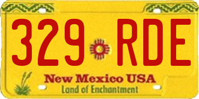 NM license plate 329RDE