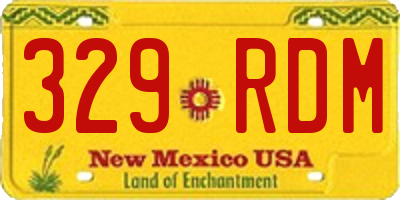 NM license plate 329RDM