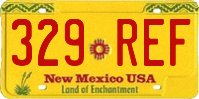 NM license plate 329REF