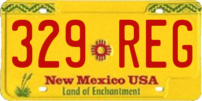 NM license plate 329REG