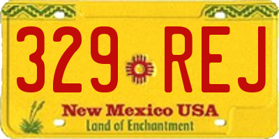 NM license plate 329REJ