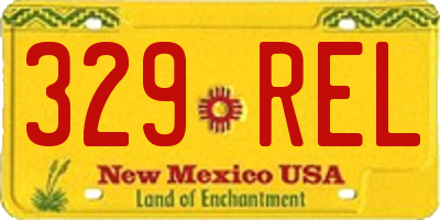 NM license plate 329REL