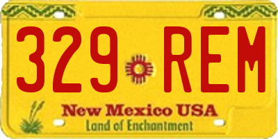 NM license plate 329REM