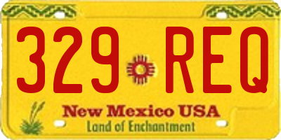 NM license plate 329REQ