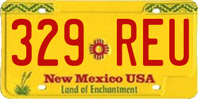 NM license plate 329REU