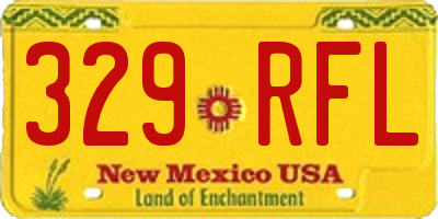 NM license plate 329RFL