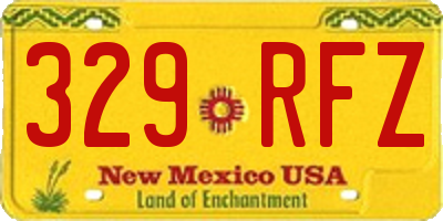 NM license plate 329RFZ