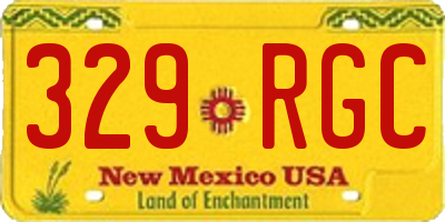 NM license plate 329RGC