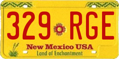 NM license plate 329RGE