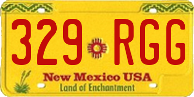 NM license plate 329RGG