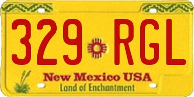 NM license plate 329RGL