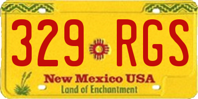 NM license plate 329RGS
