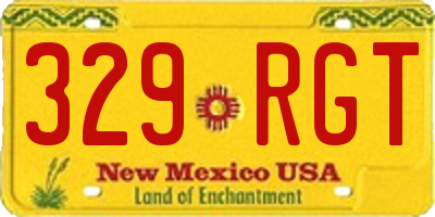 NM license plate 329RGT