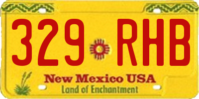 NM license plate 329RHB