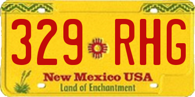 NM license plate 329RHG