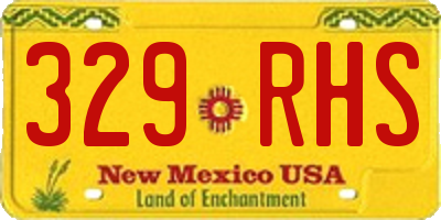 NM license plate 329RHS