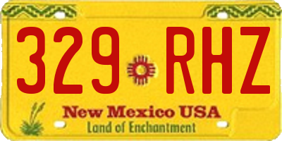 NM license plate 329RHZ