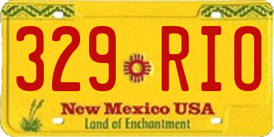 NM license plate 329RIO