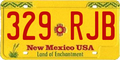 NM license plate 329RJB