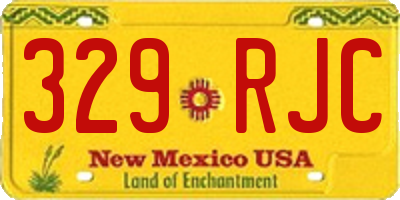 NM license plate 329RJC