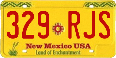 NM license plate 329RJS