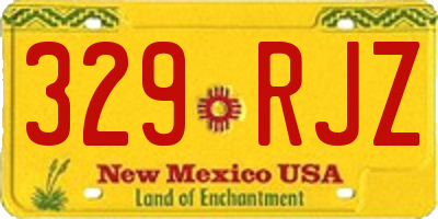 NM license plate 329RJZ
