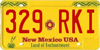 NM license plate 329RKI