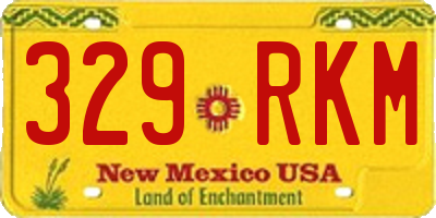 NM license plate 329RKM