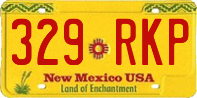 NM license plate 329RKP