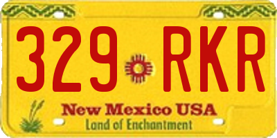 NM license plate 329RKR