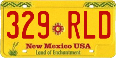 NM license plate 329RLD