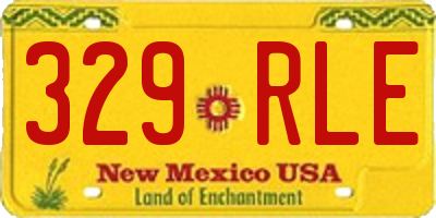 NM license plate 329RLE