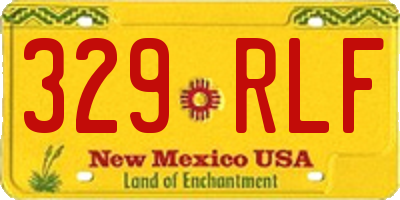 NM license plate 329RLF
