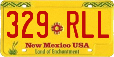 NM license plate 329RLL