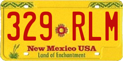 NM license plate 329RLM