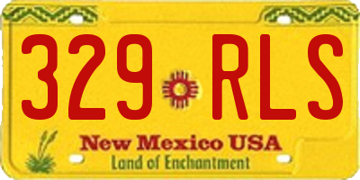 NM license plate 329RLS