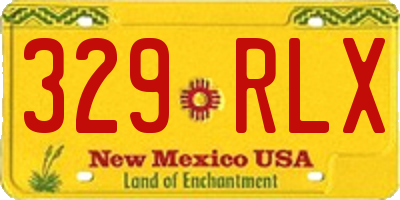 NM license plate 329RLX