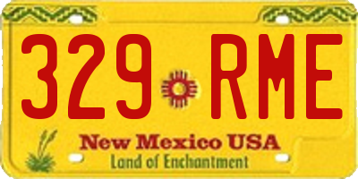 NM license plate 329RME