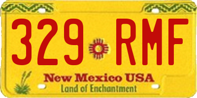 NM license plate 329RMF