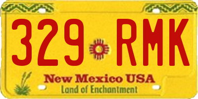 NM license plate 329RMK