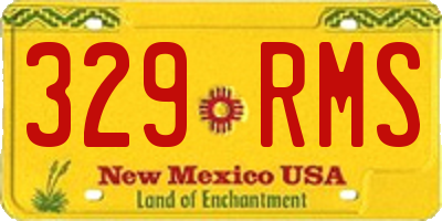 NM license plate 329RMS