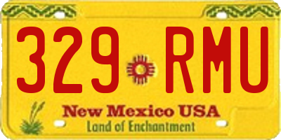 NM license plate 329RMU