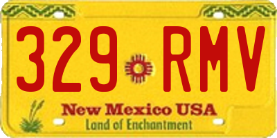 NM license plate 329RMV