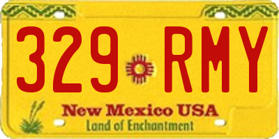 NM license plate 329RMY