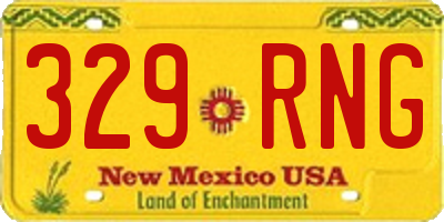 NM license plate 329RNG