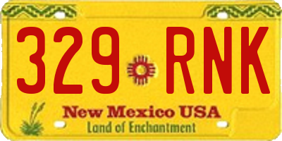 NM license plate 329RNK